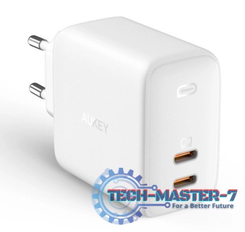 PA-B4 White ładowarka sieciowa Omnia GaN 2xUSB C Power Delivery 3.0 65W 6A