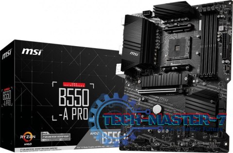 Płyta główna B550 A-PRO AM4 4DDR4 HDMI/DP M.2 ATX