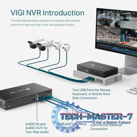 Sieciowy rejestrator wideo VIGI NVR1008H 8 Channel Video Recorder Sieciowy rejestrator wideo VIGI NVR1008H 8 Channel Video Recorder
