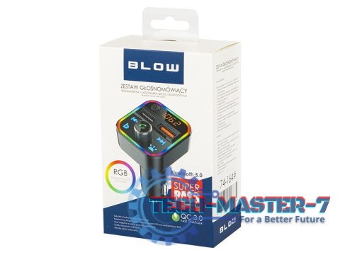 Transmiter FM Bluetooth 5.1+Qc3.0 RBG Transmiter FM Bluetooth 5.1+Qc3.0 RBG