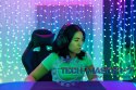 Inteligentna kurtyna Curtain 210 LED RGB+W 1,5/2,1m, przezroczysty przewód
