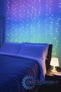 Inteligentna kurtyna Curtain 210 LED RGB+W 1,5/2,1m, przezroczysty przewód
