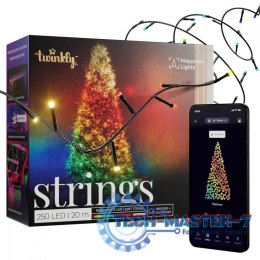 Inteligentne lampki choinkowe Strings 250 LED RGB+W, łańcuch 20m