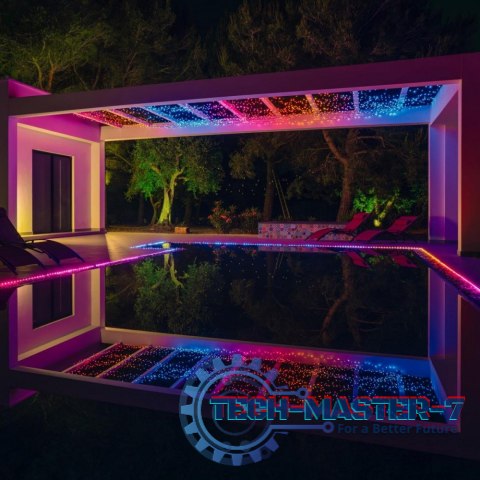 Inteligentne lampki choinkowe Strings 250 LED RGB+W, łańcuch 20m Inteligentne lampki choinkowe Strings 250 LED RGB+W, łańcuch 20m