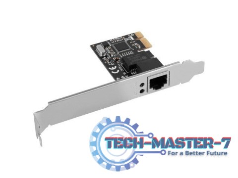 Karta sieciowa PCI-E 1X RJ45 1GB RTL8111C śledź low profile