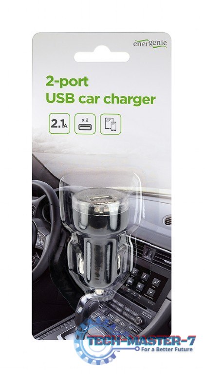 Ładowarka samochodowa 2xUSB 2.1A czarna Ładowarka samochodowa 2xUSB 2.1A czarna