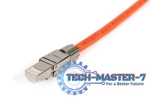 Wtyk modularny RJ45 kat.6A, PoE++, 10GbE, STP, ekranowany, beznarzędziowy, zakręcany, metalowy, AWG 26-22, dł.50mm Wtyk modularny RJ45 kat.6A, PoE++, 10GbE, STP, ekranowany, beznarzędziowy, zakręcany, metalowy, AWG 26-22, dł.50mm