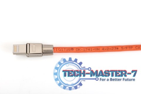 Wtyk modularny RJ45 kat.6A, PoE++, 10GbE, STP, ekranowany, beznarzędziowy, zakręcany, metalowy, AWG 26-22, dł.50mm Wtyk modularny RJ45 kat.6A, PoE++, 10GbE, STP, ekranowany, beznarzędziowy, zakręcany, metalowy, AWG 26-22, dł.50mm