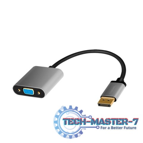 Adapter DP do VGA 1080p 60Hzc Aluminiowy 0.15m