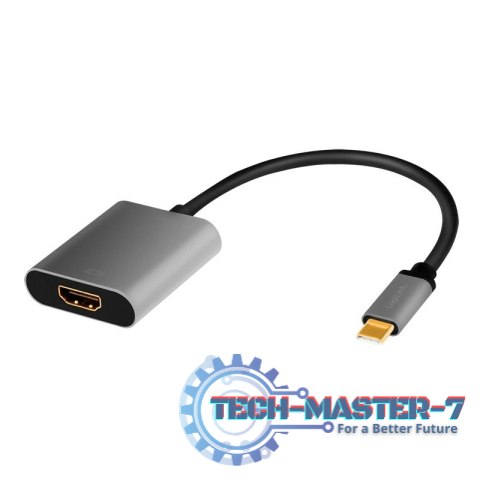 Adapter USB-C do HDMI/F ,4K/60Hz aluminiowy 0.15m Adapter USB-C do HDMI/F ,4K/60Hz aluminiowy 0.15m