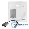 Adapter USB-C do HDMI/F ,4K/60Hz aluminiowy 0.15m