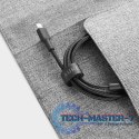 CB-CL02 Black nylonowy kabel Lightning-USB C | USB Power Delivery USB-PD | 1.2m | certyfikat MFi Apple
