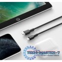 CB-CL02 Black nylonowy kabel Lightning-USB C | USB Power Delivery USB-PD | 1.2m | certyfikat MFi Apple