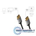 Kabel DisplayPort 4K/60 Hz,DP/M do DP/M aluminiowy 3m