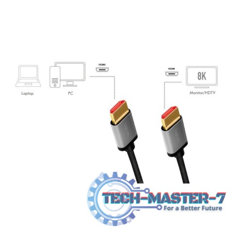 Kabel HDMI 2.1 8K/60Hz Aluminiowy 2m Kabel HDMI 2.1 8K/60Hz Aluminiowy 2m