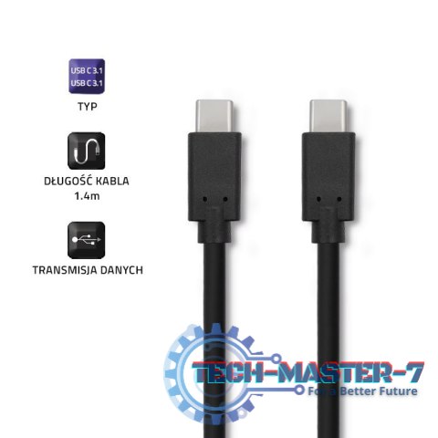 Kabel USB 3.1 typ C męski | USB 3.1 typ C męski Kabel USB 3.1 typ C męski | USB 3.1 typ C męski