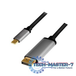Kabel USB-C do DP, 4K 60Hz aluminiowy 1.8m