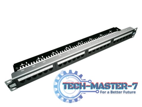 Patch panel UTP kat.6A 24 porty LSA 1U