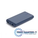 PowerBank 20 000mAh 15W USB-A/USB-C niebieski