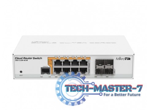 Przełącznik 8xGbE 4 xSFP PoE CRS112-8P-4S-IN Przełącznik 8xGbE 4 xSFP PoE CRS112-8P-4S-IN