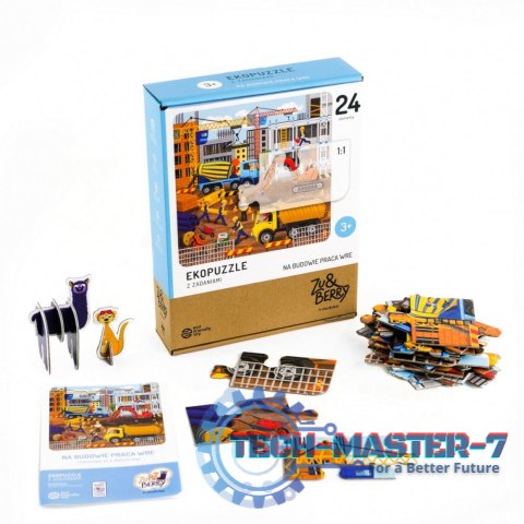 Puzzle 24 elementy Na Budowie praca wre
