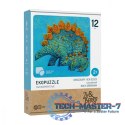Puzzle dwuelementowe Dinozaury i ich dzieci