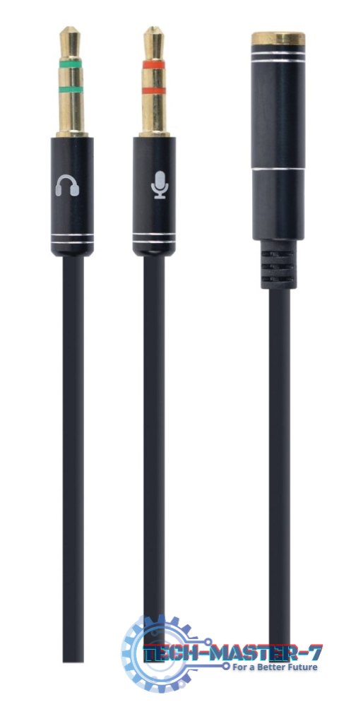 Adapter GEMBIRD CCA-418M MiniJack 3.5 mm - 2x MiniJack 3.5 mm