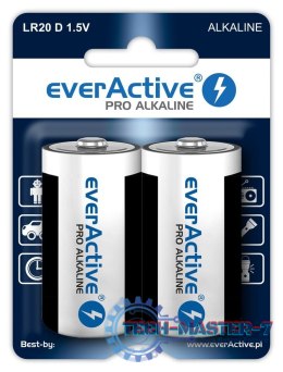 Baterie EVERACTIVE Alkaliczna D 17500mAh 2 szt. EVLR20-PRO