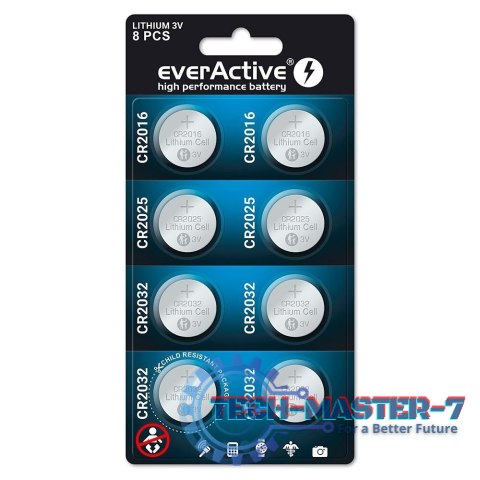 Baterie EVERACTIVE Litowa CR2016 Blister CRMIX8BL