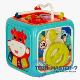 Kostka edukacyjna sorter 6w1 niebieska
