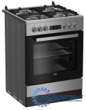 Kuchnia gazowo=elektryczna BEKO FSM62332DXT