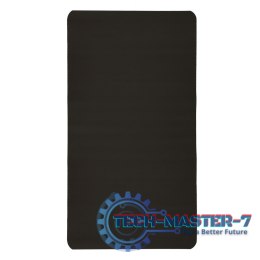 Mata do ćwiczeń jogi gimnastyczna treningowa fitness karimata gruba 1,5cm czarna + pokrowiec