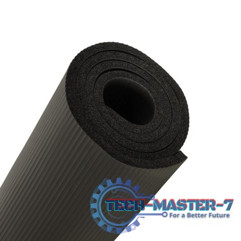 Mata do ćwiczeń jogi gimnastyczna treningowa fitness karimata gruba 1,5cm czarna + pokrowiec Mata do ćwiczeń jogi gimnastyczna treningowa fitness karimata gruba 1,5cm czarna + pokrowiec