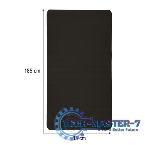 Mata do ćwiczeń jogi gimnastyczna treningowa fitness karimata gruba 1,5cm czarna + pokrowiec Mata do ćwiczeń jogi gimnastyczna treningowa fitness karimata gruba 1,5cm czarna + pokrowiec