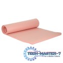 Mata do ćwiczeń jogi gimnastyczna treningowa fitness karimata gruba 1,5cm różowa + pokrowiec