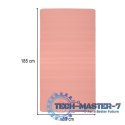 Mata do ćwiczeń jogi gimnastyczna treningowa fitness karimata gruba 1,5cm różowa + pokrowiec
