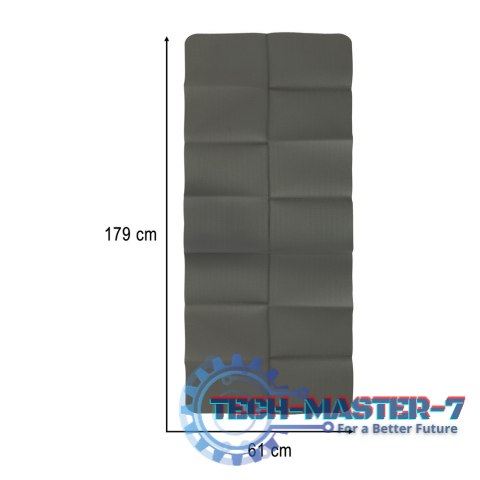 Mata fitness gimnastyczna do ćwiczeń jogi pilatesu fitness joga składana 183x61x0,4 cm szara Mata fitness gimnastyczna do ćwiczeń jogi pilatesu fitness joga składana 183x61x0,4 cm szara