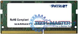 Pamięć PATRIOT (SODIMM/DDR4/4 GB/2400MHz/1.2V/17CL/SINGLE)