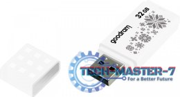Pendrive (Pamięć USB) GOODRAM (32 GB /USB 2.0 /Biały z wzorem )