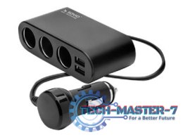 Rozgałęziacz SAVIO 2x USB Czarny SA-024