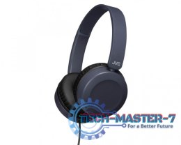 Słuchawki nauszne z mikrofonem JVC HA-S31M (1.2m /3.5 mm minijack wtyk/Niebieski)
