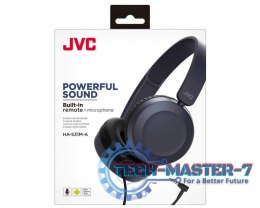 Słuchawki nauszne z mikrofonem JVC HA-S31M (1.2m /3.5 mm minijack wtyk/Niebieski)