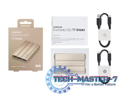 Dysk SSD T7 Shield 2TB USB 3.2, beżowy Dysk SSD T7 Shield 2TB USB 3.2, beżowy