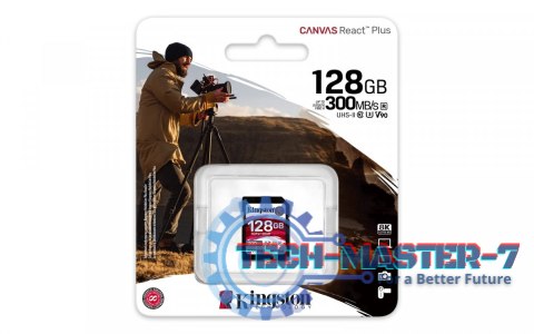 Karta pamięci SD 128GB Canvas React Plus 300/260 UHS-II U3 Karta pamięci SD 128GB Canvas React Plus 300/260 UHS-II U3