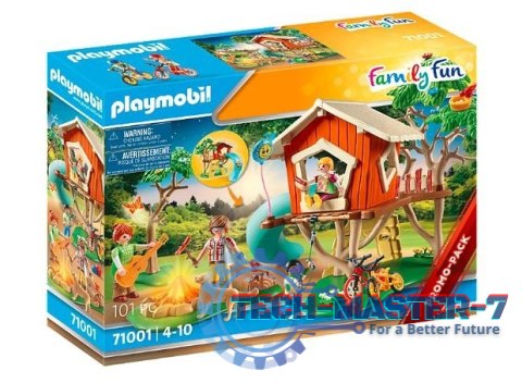 Klocki Zestaw z figurkami Family Fun 71001 Domek na drzewie ze zjeżdżalnią