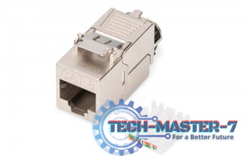 Moduł Keystone RJ45 (8P8C) kat. 8.1 STP, ekranowany, beznarzędziowy, stalowy Moduł Keystone RJ45 (8P8C) kat. 8.1 STP, ekranowany, beznarzędziowy, stalowy
