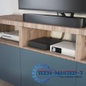 Przedłużacz TV ochron 4x2P+Z + 4x2P 2m czarny