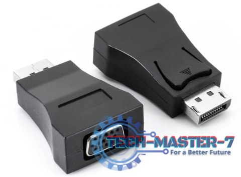 Adapter Displayport-VGA F v1.1 czarny
