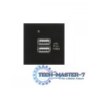 Gniazdo USB x2 z ładowarką pasuje do szklanych ramek MCE728B Czarne