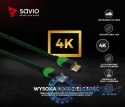 Kabel HDMI 2.0 zielono-czarny 1,8m, GCL-03